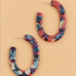 Madewell Stella Oval Acetate Earrings